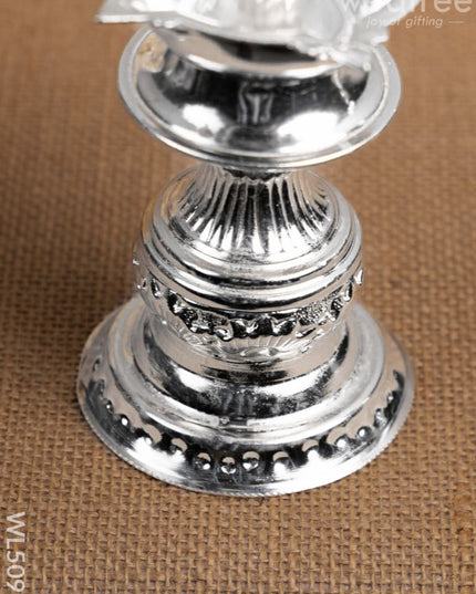 German Silver Kuthu Vilakku with Annapakshi Motif - WL5095 German Silver Pooja Utility