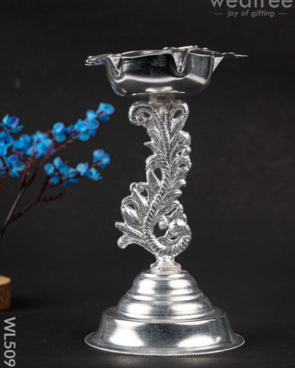 German Silver Kuthu Vilakku - WL5096 German Silver Pooja Utility