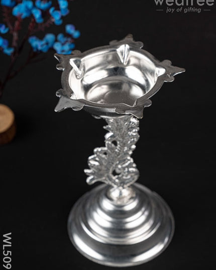 German Silver Kuthu Vilakku - WL5096 German Silver Pooja Utility