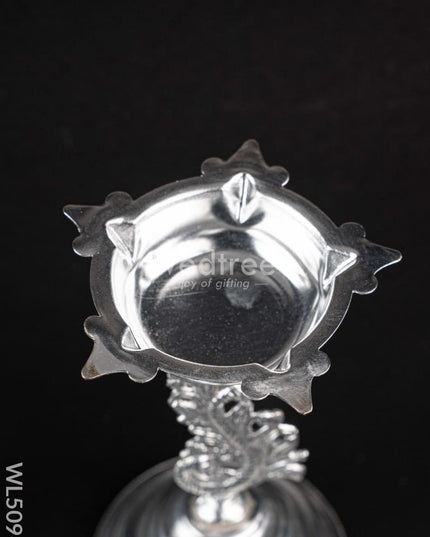 German Silver Kuthu Vilakku - WL5096 German Silver Pooja Utility