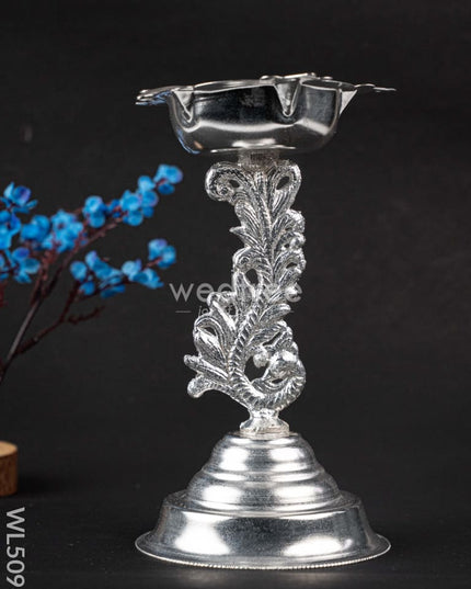 German Silver Kuthu Vilakku - WL5096 German Silver Pooja Utility
