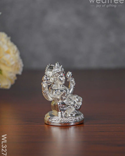 German Silver Lakshmi Idol - Wl3274 Figurines