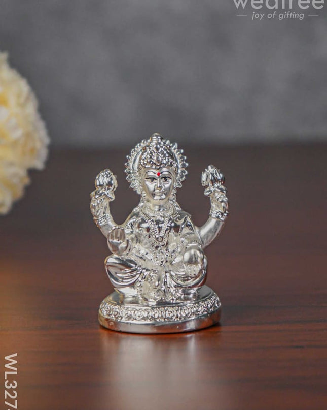German Silver Lakshmi Idol - Wl3274 Figurines