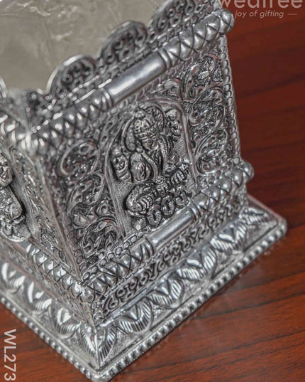 German Silver Lakshmi Tulasi Maadam - Wl2731 Pooja Utility