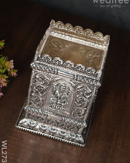German Silver Lakshmi Tulasi Maadam - Wl2731 Pooja Utility