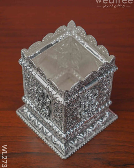 German Silver Lakshmi Tulasi Maadam - Wl2731 Pooja Utility