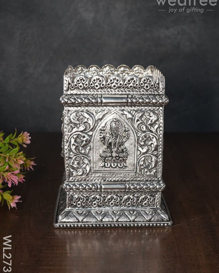 German Silver Lakshmi Tulasi Maadam - Wl2731 Pooja Utility