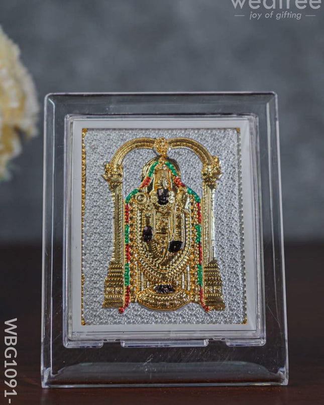 German Silver Plated Balaji Photoframe (4.5 Inch) With Stand - Wbg1091-5 Photo Frame