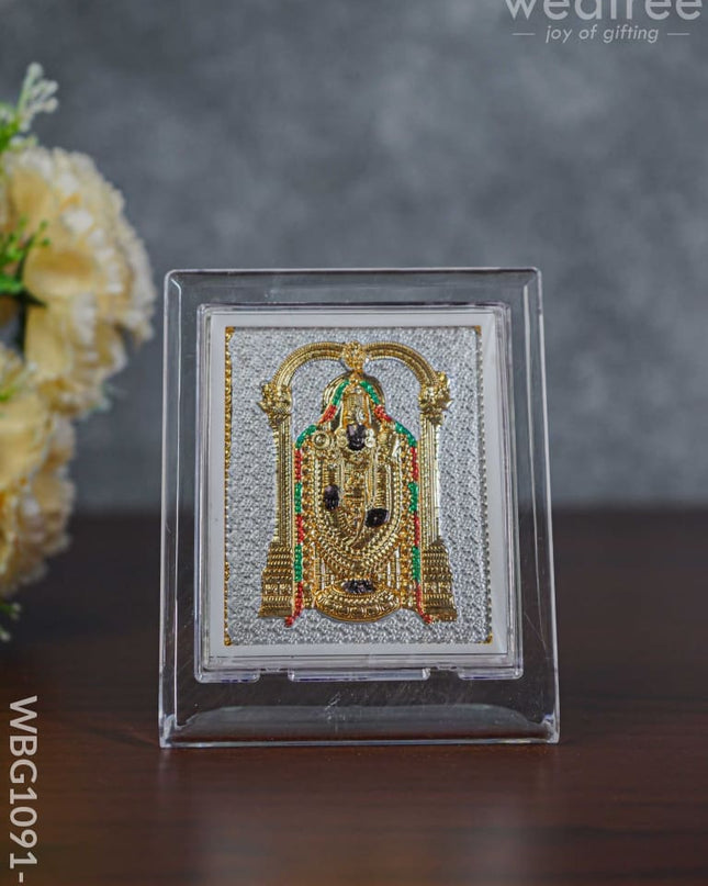 German Silver Plated Balaji Photoframe (4.5 Inch) With Stand - Wbg1091-5 Photo Frame