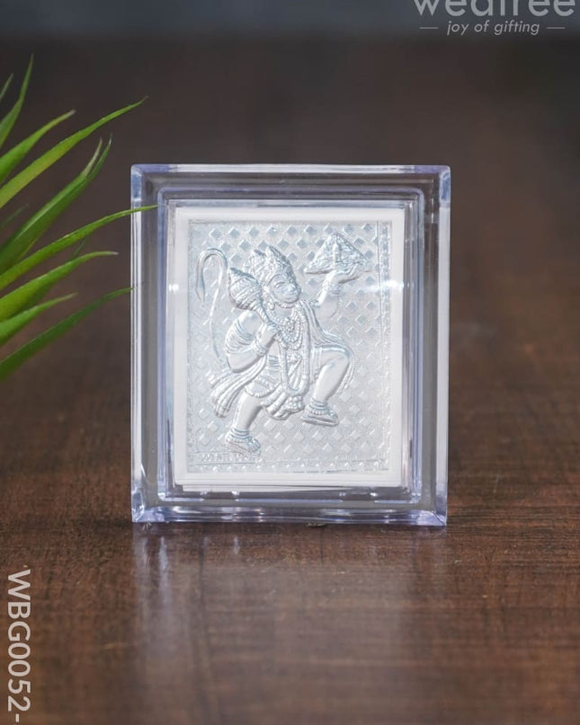 German Silver Plated Hanuman Photoframe With Stand (Small) - Wbg0052-8 Photo Frame