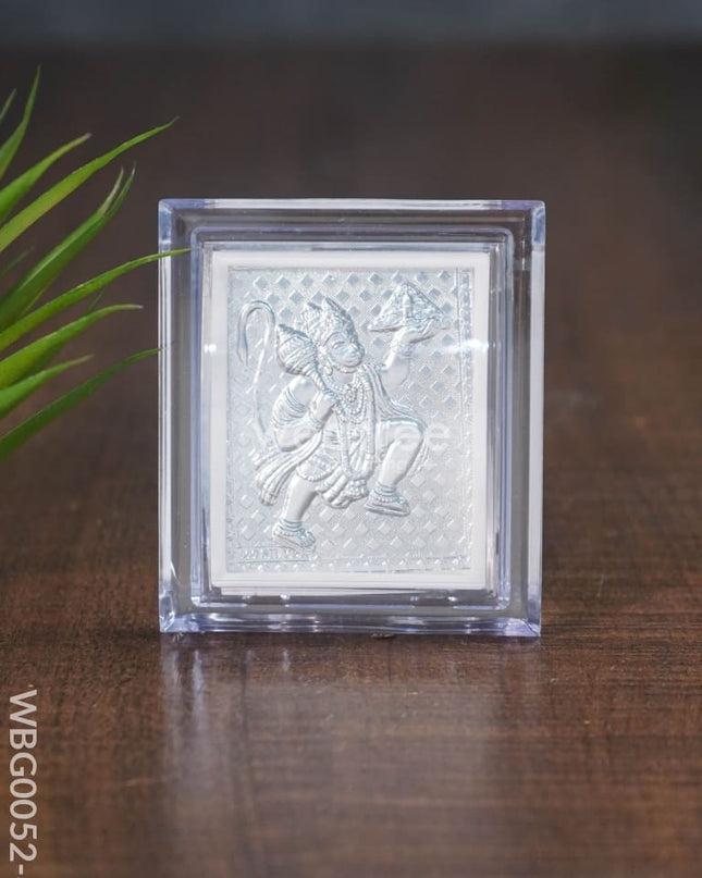 German Silver Plated Hanuman Photoframe With Stand (Small) - Wbg0052-8 Photo Frame
