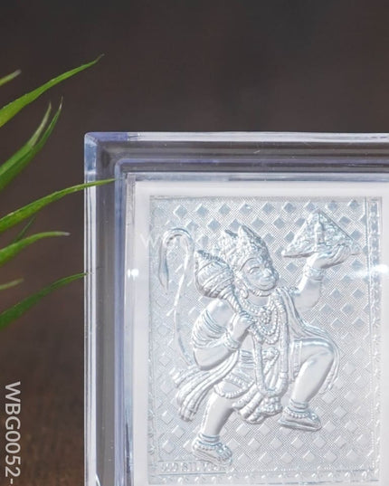 German Silver Plated Hanuman Photoframe With Stand (Small) - Wbg0052-8 Photo Frame