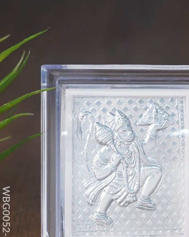 German Silver Plated Hanuman Photoframe With Stand (Small) - Wbg0052-8 Photo Frame