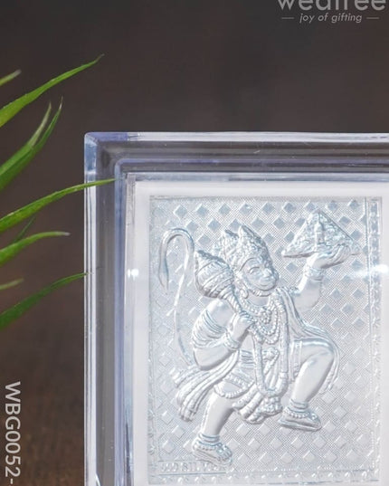 German Silver Plated Hanuman Photoframe With Stand (Small) - Wbg0052-8 Photo Frame