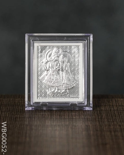 German Silver Plated Photoframe Of Radhekrishna (Small) - Wbg0052-7 Photo Frame