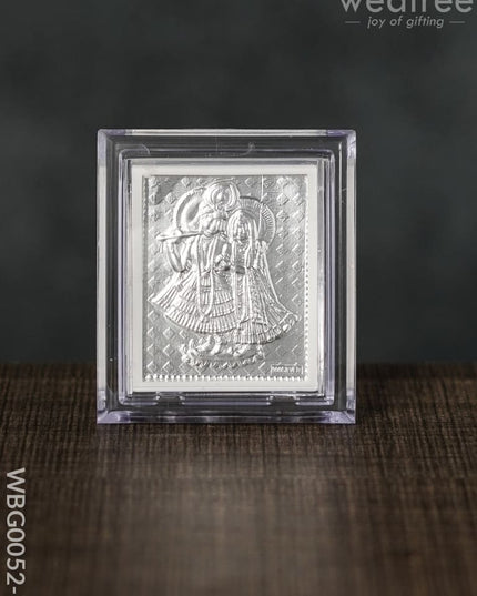 German Silver Plated Photoframe Of Radhekrishna (Small) - Wbg0052-7 Photo Frame