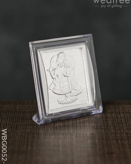 German Silver Plated Photoframe Of Radhekrishna (Small) - Wbg0052-7 Photo Frame