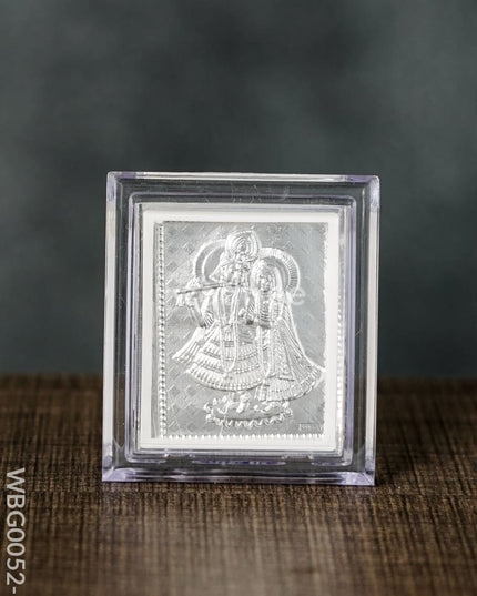 German Silver Plated Photoframe Of Radhekrishna (Small) - Wbg0052-7 Photo Frame