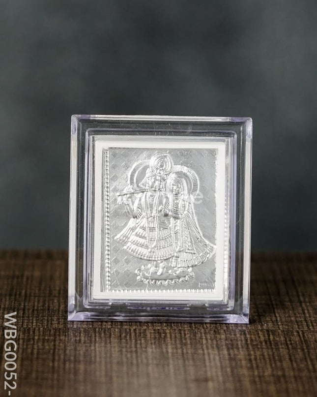 German Silver Plated Photoframe Of Radhekrishna (Small) - Wbg0052-7 Photo Frame