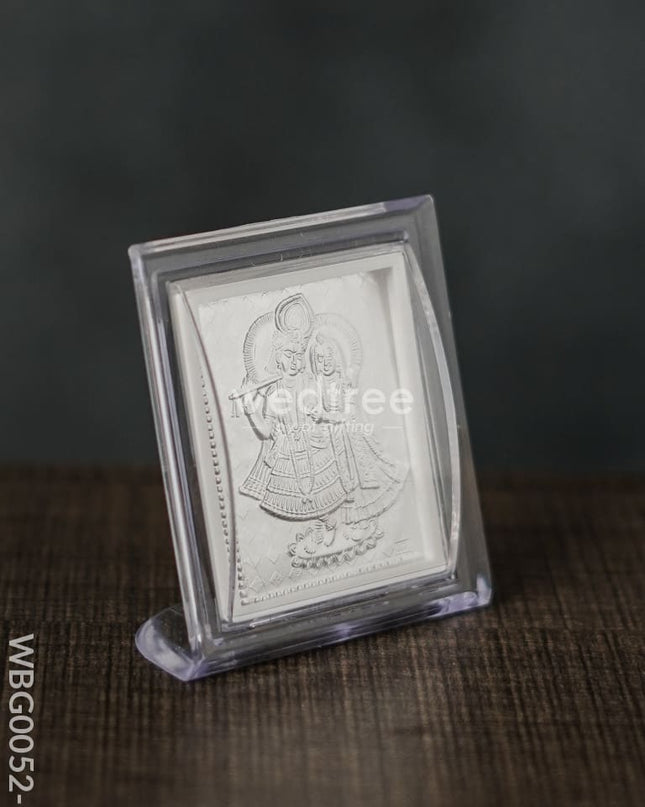 German Silver Plated Photoframe Of Radhekrishna (Small) - Wbg0052-7 Photo Frame