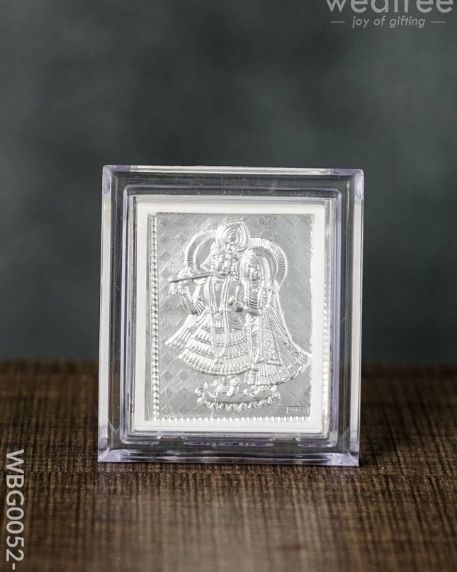 German Silver Plated Photoframe Of Radhekrishna (Small) - Wbg0052-7 Photo Frame