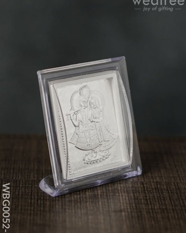 German Silver Plated Photoframe Of Radhekrishna (Small) - Wbg0052-7 Photo Frame