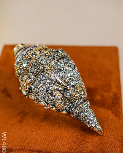German Silver Sangu - Wl4802 Pooja Utility