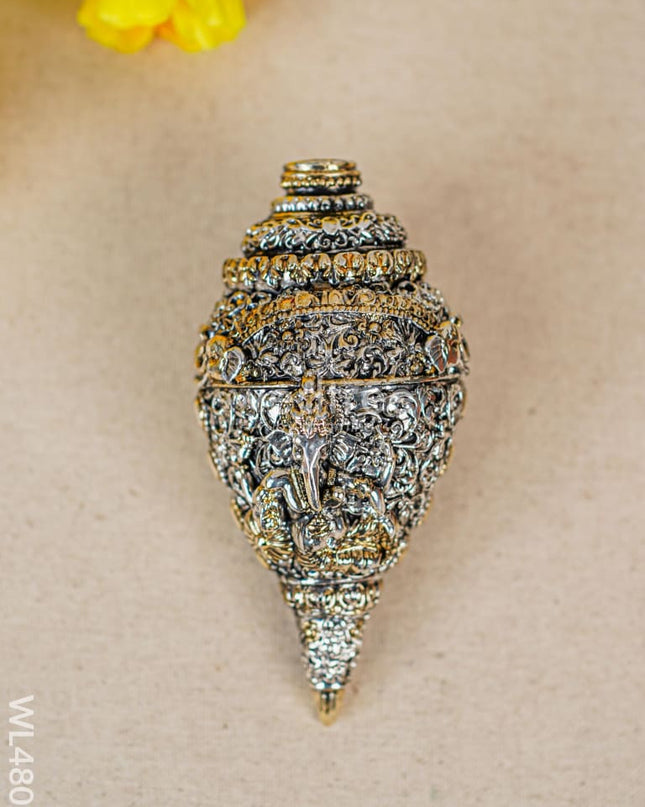 German Silver Sangu - Wl4802 Pooja Utility