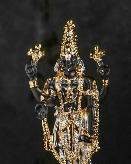 German Silver Tirupathi Balaji - 8.5 Inches Wl1945 Figurines