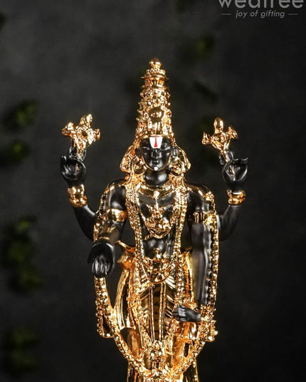 German Silver Tirupathi Balaji - 8.5 Inches Wl1945 Figurines