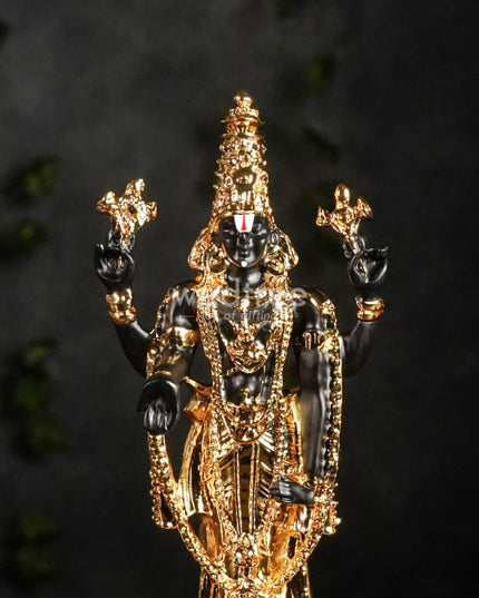 German Silver Tirupathi Balaji - 8.5 Inches Wl1945 Figurines