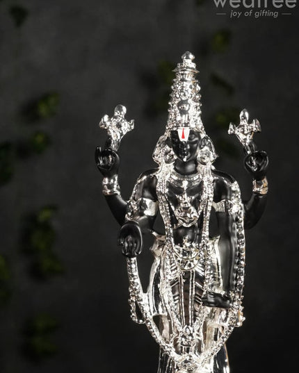 German Silver Tirupathi Balaji - 8.5 Inches Wl1945 Figurines