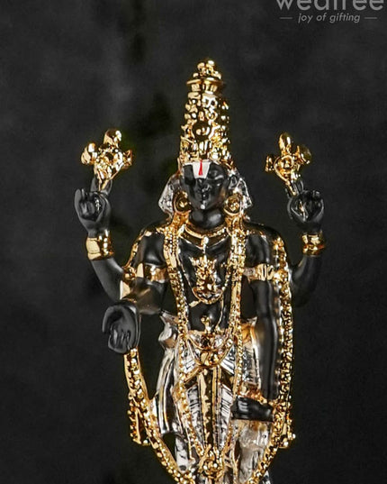 German Silver Tirupathi Balaji - 8.5 Inches Wl1945 Figurines