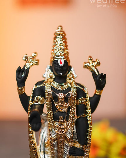 German Silver Tirupathi Balaji Idol Medium - Wl0842 Figurines