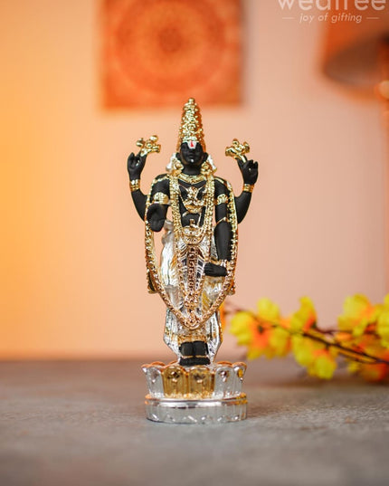 German Silver Tirupathi Balaji Idol Medium - Wl0842 Figurines