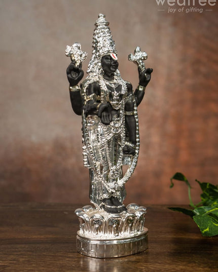 German Silver Tirupathi Balaji Idol Medium - Wl0842 Figurines