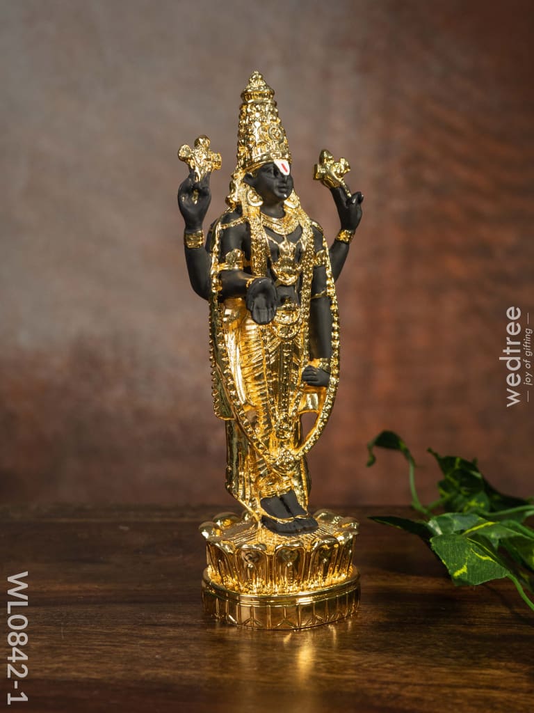 German Silver Tirupathi Balaji Idol Medium - Wl0842 Figurines