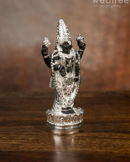 German Silver Tirupathi Balaji Idol Small - Wl0841 Figurines