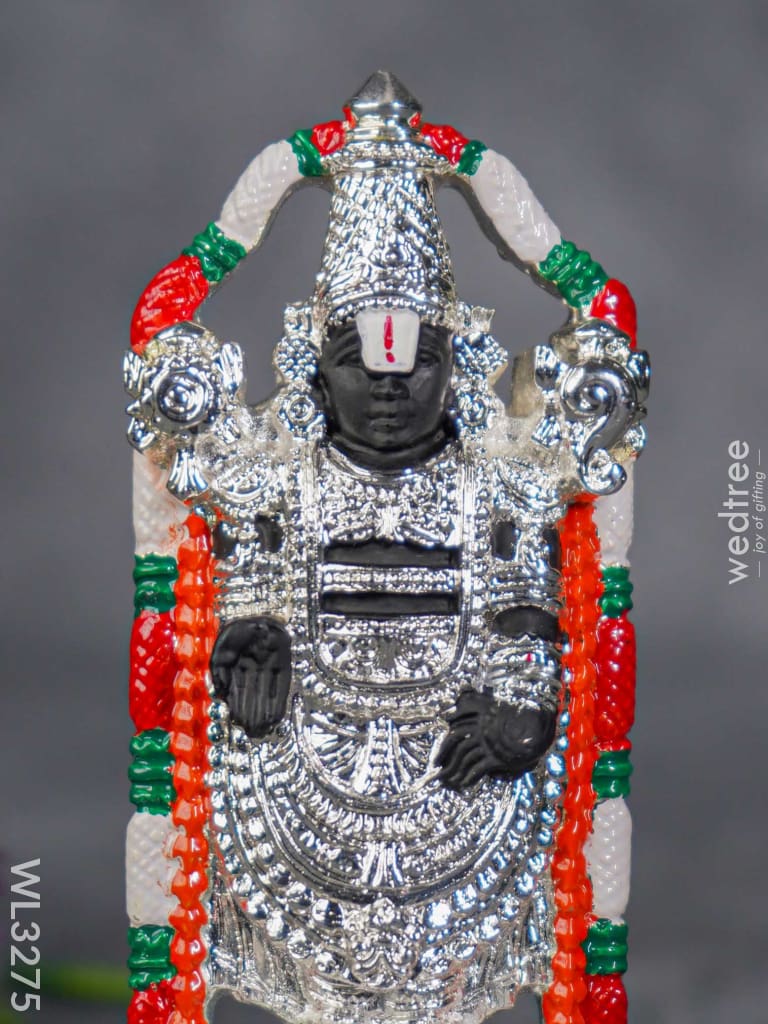 German Silver Tirupati Balaji Idol - Wl3275 Figurines