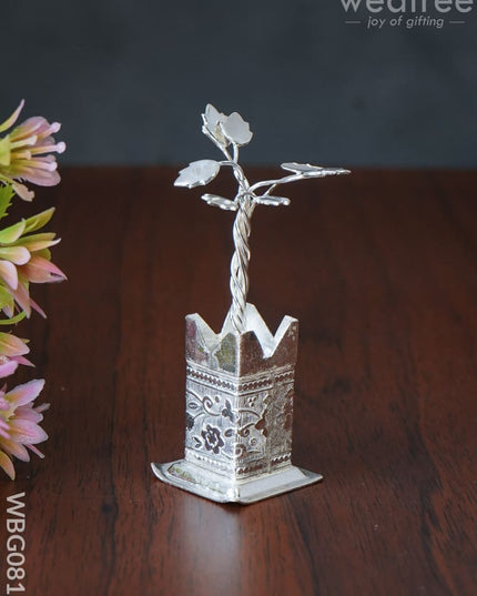 German Silver Tulasi Maadam - Wbg0810 Pooja Utility Rg