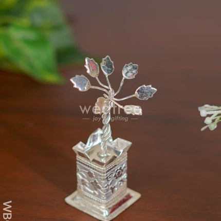 German Silver Tulasi Maadam - Wbg0810 Pooja Utilities