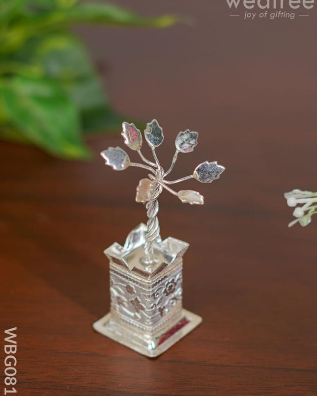 German Silver Tulasi Maadam - Wbg0810 Pooja Utilities
