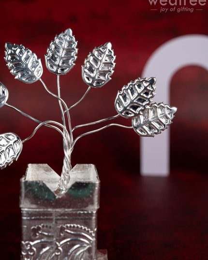 German Silver Tulasi Maadam - WL0945 - German Silver Pooja Utility