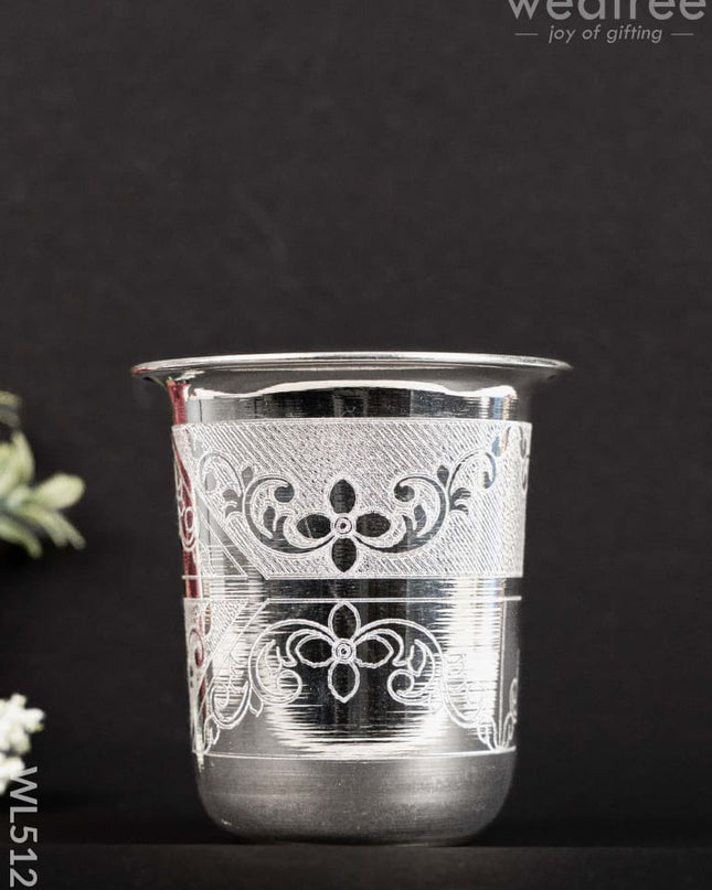 German Silver Tumbler - WL5127 German Silver Pooja Utility