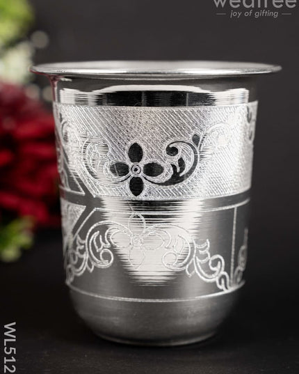 German Silver Tumbler - WL5127 German Silver Pooja Utility