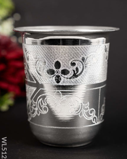 German Silver Tumbler - WL5127 German Silver Pooja Utility