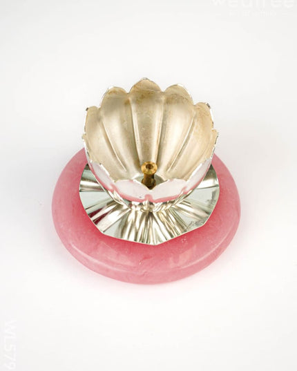 German Silver Urli & Diya - WL5796 - German Silver Urli