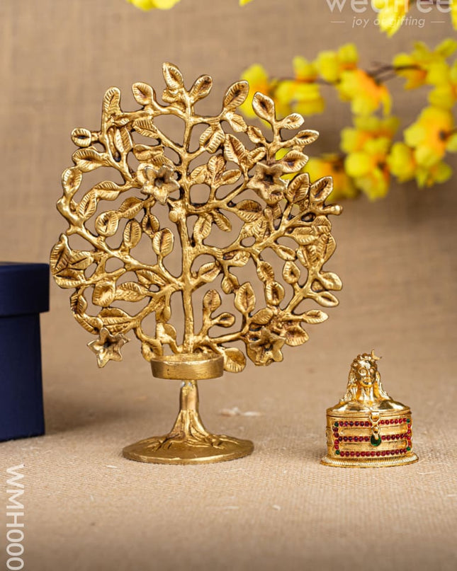 Gift Hamper - Kalapavriksha T-Light Holder with Kumkum Holder - WMH0002 - Hampers
