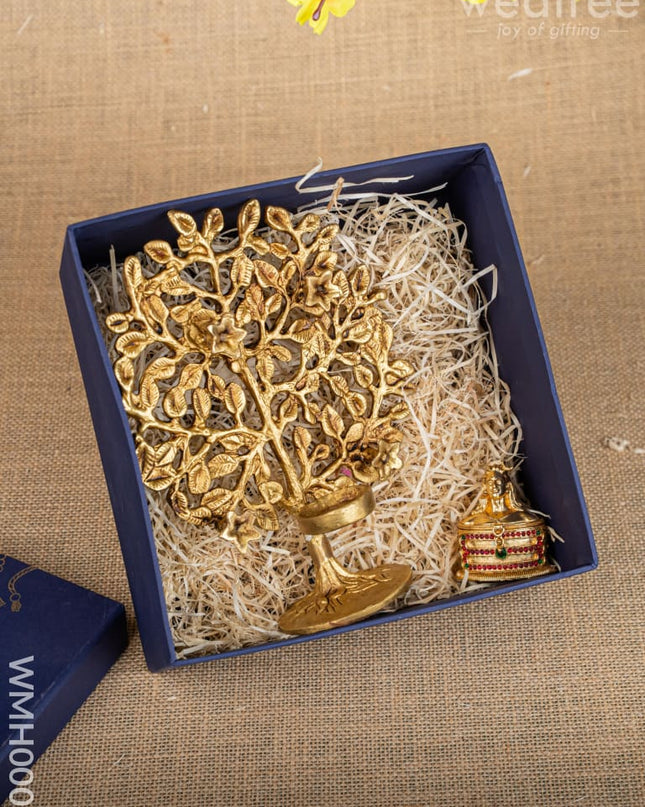 Gift Hamper - Kalapavriksha T-Light Holder with Kumkum Holder - WMH0002 - Hampers