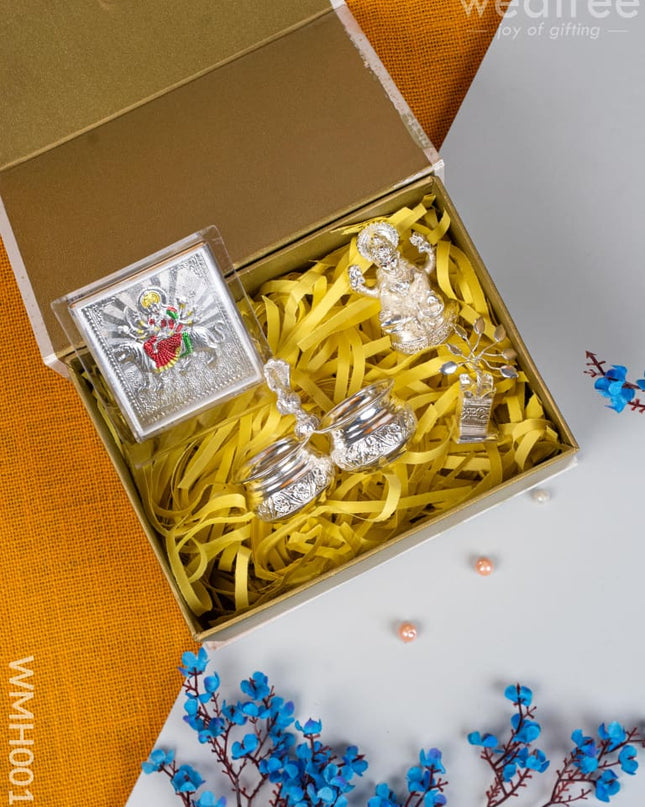 Gift Hamper - Lakshmi with Photoframe Kumkum Holder and Tulasi Maadam - WMH0013 - Hampers